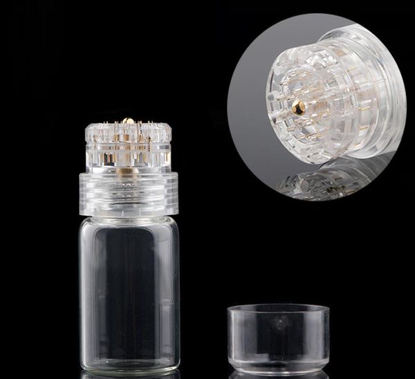 

Korea titanium derma tamp 20 pin microneedle micro needle painle derma tamp applicator gla bottle for erum injection to kin