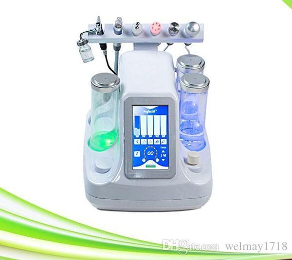 

6 in 1 oxigen therapy facial machine / skin cleaning lifting oxygen facial machine / oxygen jet peel machine price, Black;white