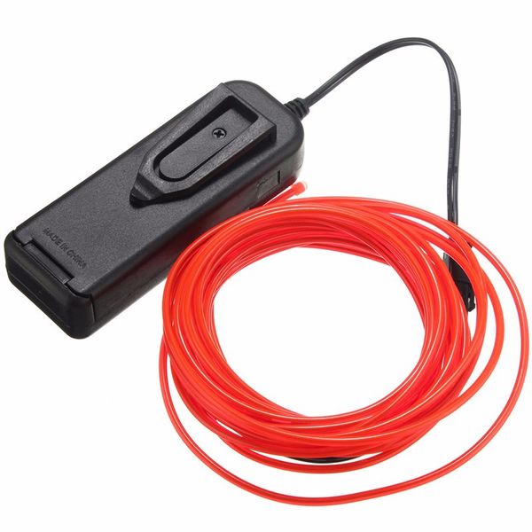 

Mi ing 5m multicolor el wire tube rope battery powered flexible neon light car party decor with controller