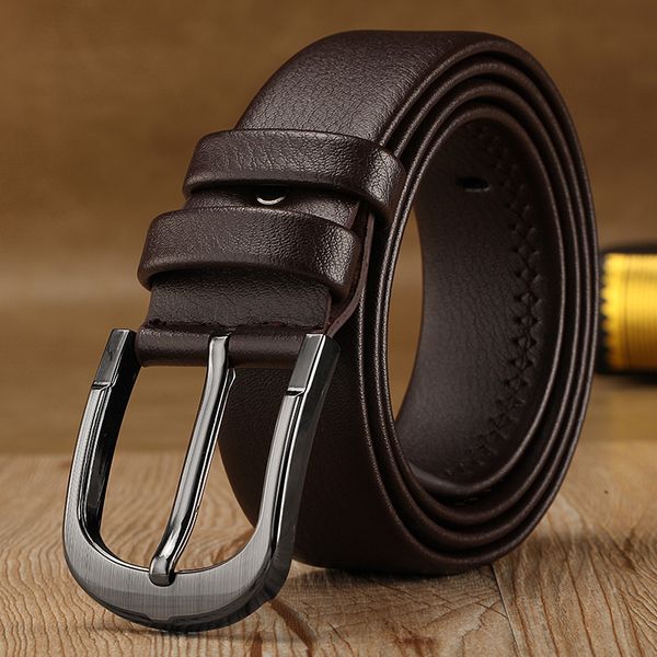 

wholesale- luxury designer belts men fashion men genuine leather belt casual denim belt cinturones hombre ceinture homme, Black;brown