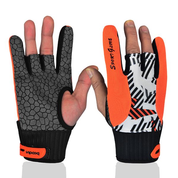 Professional antid/érapante de bowling Bloves confortable de bowling pour accessoires Semi-finger Instruments Sports Gants Moufles pour bowling