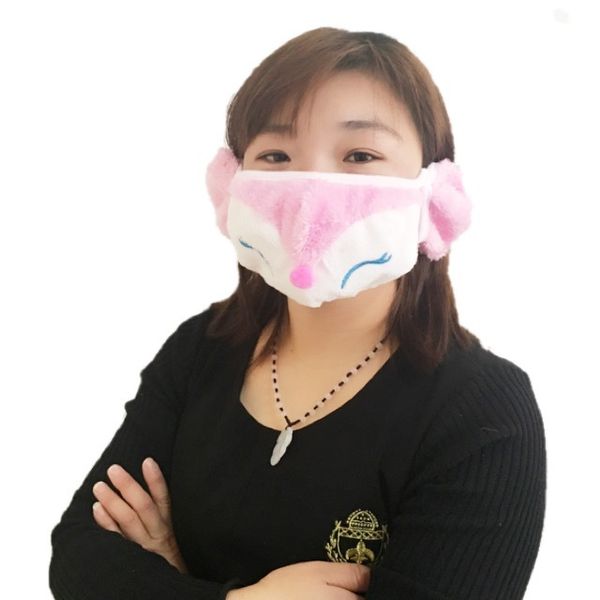2019 Thickening In Winter To Keep Warm In One Cartoon Mouth Mask