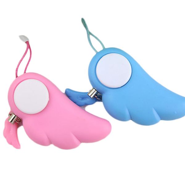 

useful angel wings woman anti wolf for self-defense electronic alarm mobile phone bag lady lovely pendant keychain 2017 new
