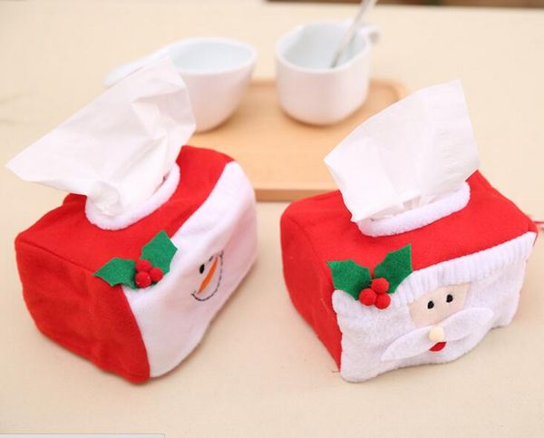 

red christmas snowman santa claus facial tissue barrels christmas decorate family l restaurant used festival supplies