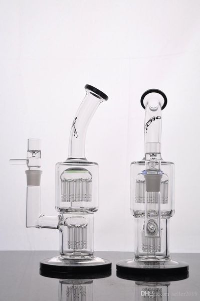 Echtes Foto Perkolatorbong Glaswasserpfeifen Glasbongs Recycler Bohrinseln Glasbohrinseln Bong Bubbler Toro 18 mm Gelenkdicke