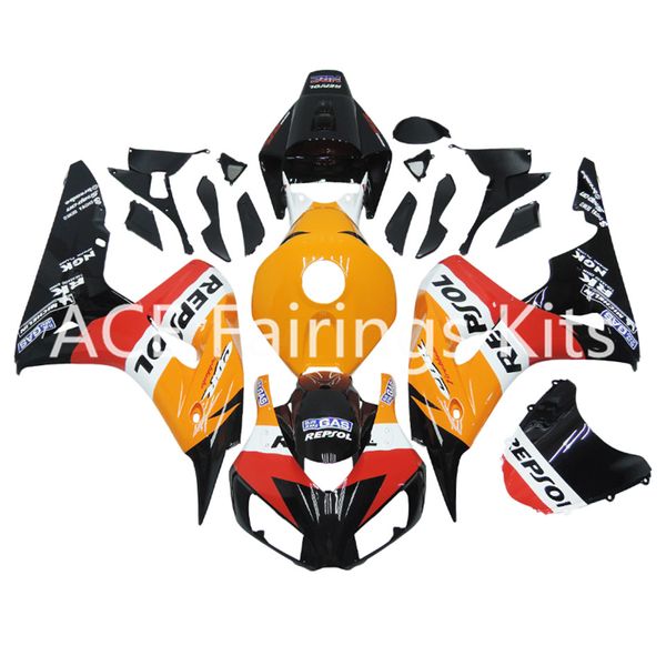 3 regali gratuiti per Honda CBR1000RR 06 07 2006 2007 ABS plastica ABS iniezione moto completa carenatura Cowlings giallo rosso nero v51