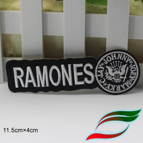 

PUNK ROCK BAND Музыка ЛОГОТИП RAMONES Патчи Вышитые Утюг На Значок Патч Hat Hat Куртка Обувь Ап