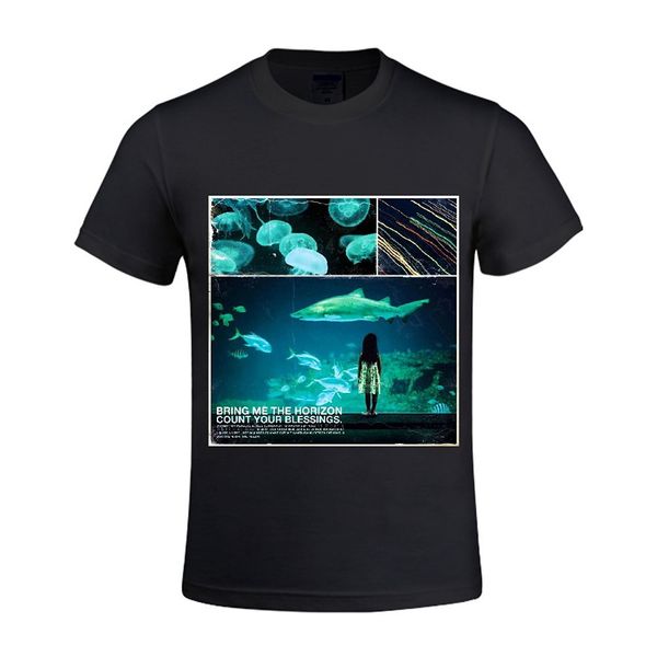 

Bring Me The Horizon Count Your Blessings Men Shirt Round Neck 100 Cotton T Shirts Man Clothing Free Shipping