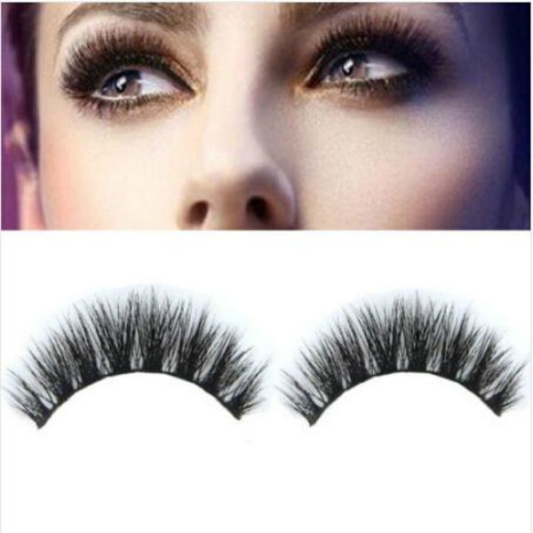 

1 pair 100% real mink natural thick false eyelashes eye lashes makeup extension beauty tools new