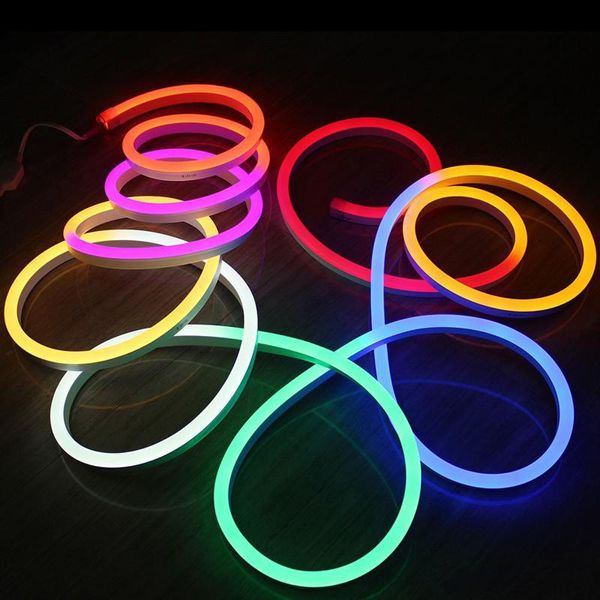 

dhl ac 110 220v smd2835 led neon flex strip light 5.5w 6w led neon rope lights 90leds 120leds led neon lighting 200