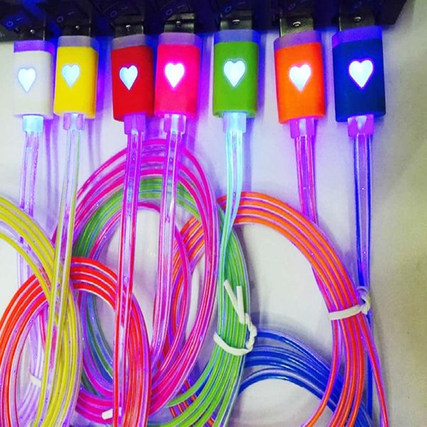 

1M 3ft LED Smiley Face Micro USB V8 5pin зарядное устройство кабель для смарт-телефона, загораются