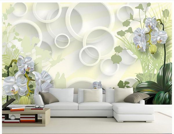 

Free shipping High Quality Custom 3d wallpaper murals Clivia flower 3D setting wall of the sitting room sofa wall paper room wallpaper decor