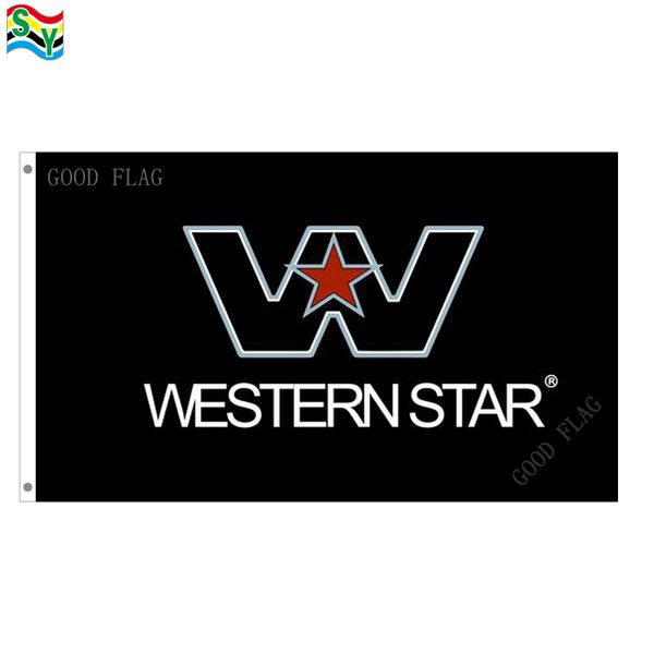 

goodflag western star flag banner 3x5 ft 90*150cm polyster outdoor flag
