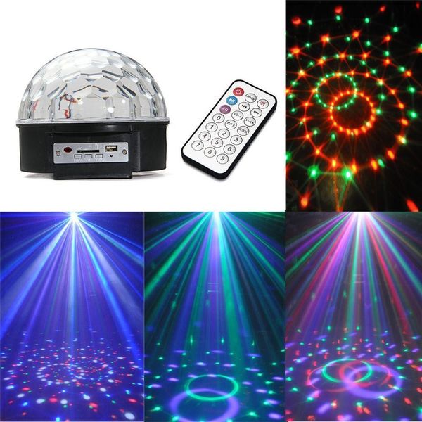 Hot LED MP3 DJ/Disco/Party Club Crystal Magic Ball Stage 12 mit Musik Musik RGB Licht/Bühnenbeleuchtung kostenloser Versand