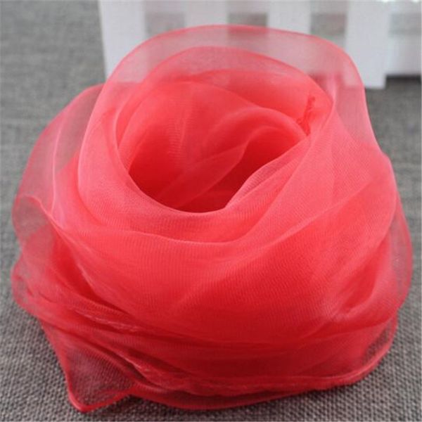 

70*70cm small square scarves for women pure silk chiffon solid color dance show new candy-colored windproof women scarfs accessories, Blue;gray