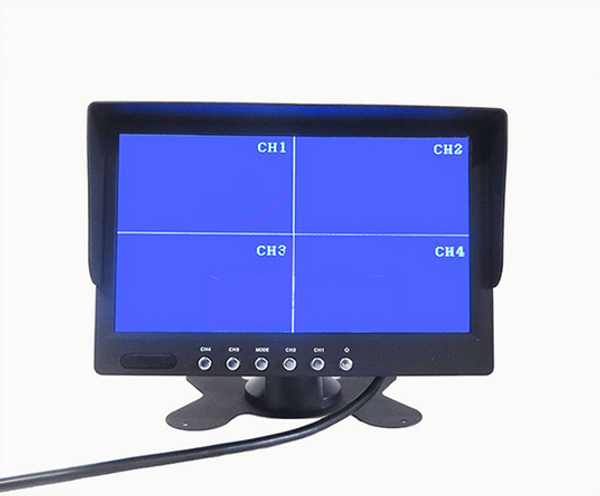 

7-дймовй tft lcd авомобилнй гѬђзовик pz711 4 quad monitor 4-каналнй видеовод авомаи