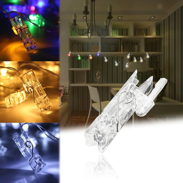 

4 m mini 40 led clip string lights battery car christmas lights new year party wedding home decoration fairy lights battery