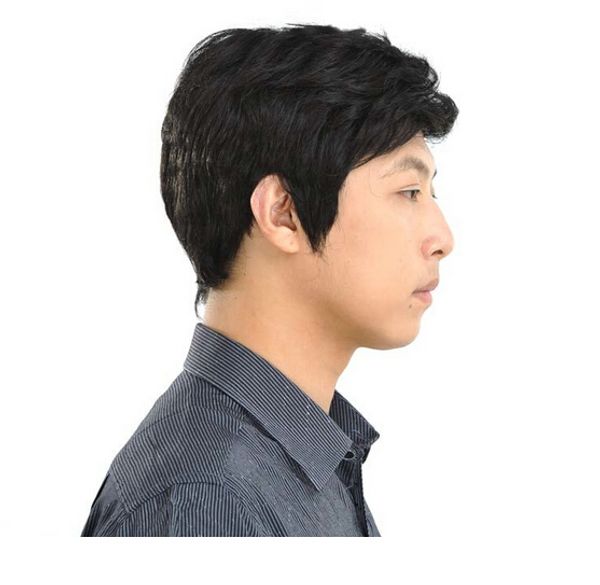 Short Hair Men Synthetic Hair Extensions Male Wig Middle Aged Man Hair Male Black,Dark Brown High Quality Pperuca Cosplay Wigs Foam Hair Rods Hair