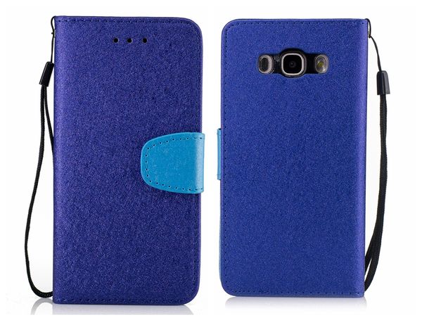 Para samsung galaxy j5 2016 2017 case capa flip carteira de luxo cartão de seda natural para galaxy j5 sm-j5108 sm-j530f case