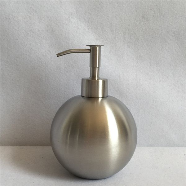 

2017 new arrival pressed body lotion bottle liquid bottles for boothroom with pressed pump stainless steel