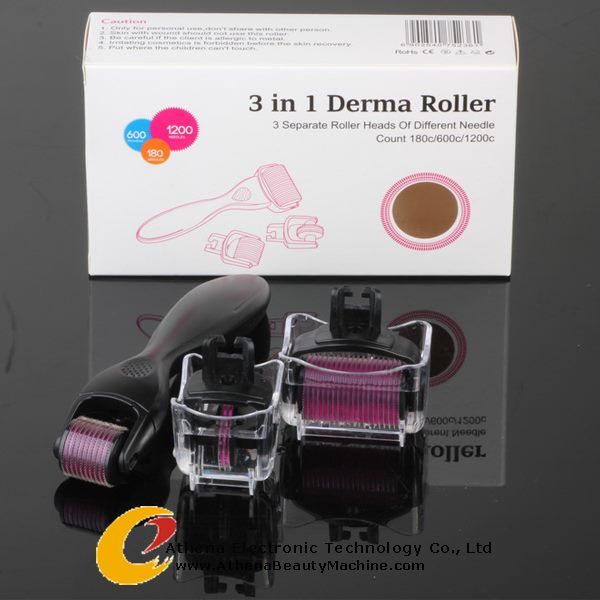 uso domestico Derma Roller Master Sistema di microaghi Pelle Anti-età Acne Smagliature Cellulite 1,0 mm