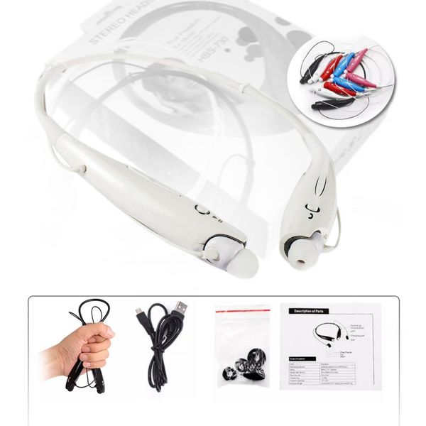 

для hbs-730 беспроводная связь bluetooth стерео музыка гарнитура универсальный шейным bluetooth спорт наушники наушники наушники для samsung