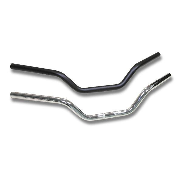 

black/chrome handlebars hand grips for harley sportster xl 883 1200