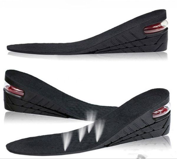 

2018 Hot Sale 3 Layers Tall Lift Shoe Pads 7cm PU Air Cushion Height Increase Insoles Full Length Unisex Foot Care