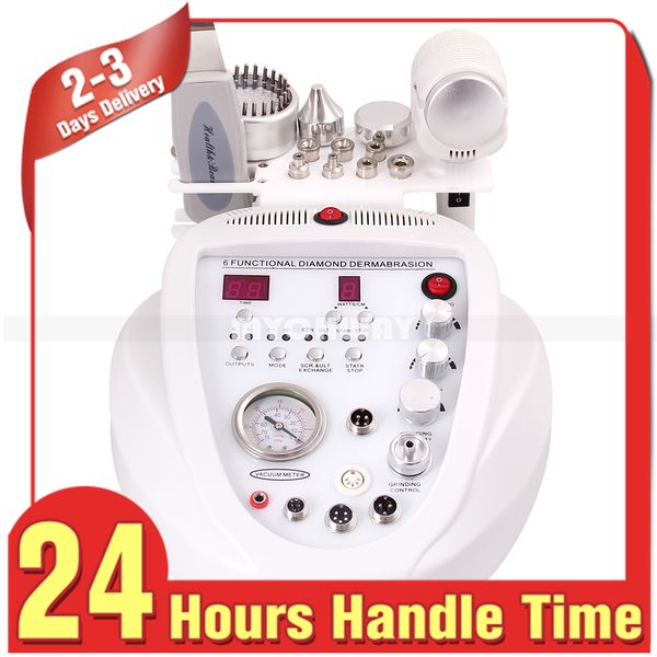 

pro facial beauty spa 6-1 cold hammer pn ultrasonic bio diamond dermabrasion microdermabrasion skin scrubber peeling salon equipment