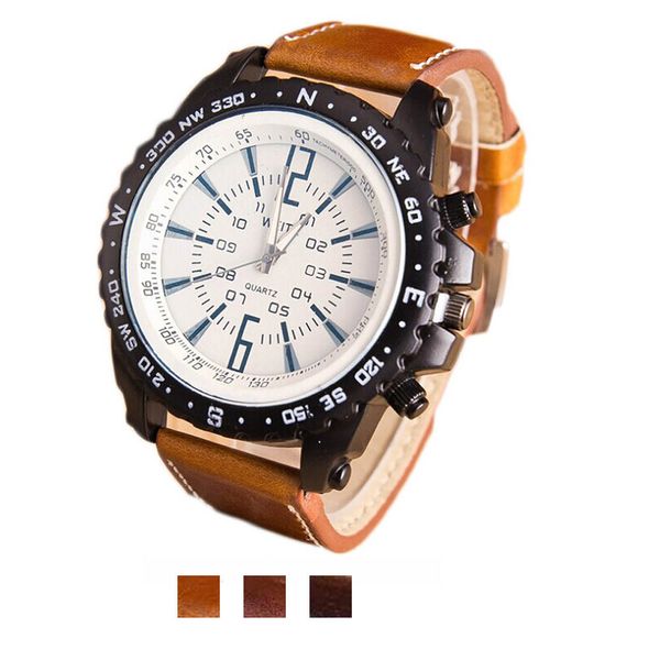 

relogio masculino men watches luxury business casual quartz watch fashion erkek kol saati, Slivery;brown