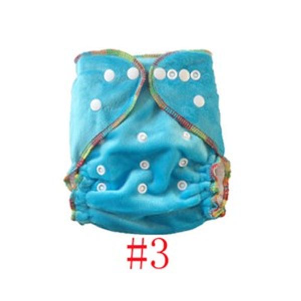 Minky Blue Dots Reusable Baby Infant Nappy Modern Cloth Diapers and Insert