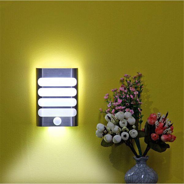 

перезаряжаемый ночник с датчиком движения led беспроводной настенный светильник ночь авто вкл / выкл для малыша коридор путь лестницы