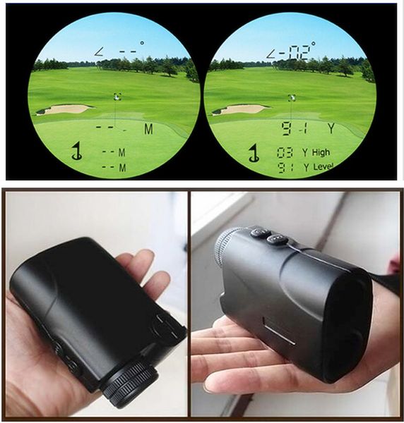 Freeshipping 500 m Golf Lazer Menzil 6X24 Lazer Rang Bulucu Lazer Açı Yükseklik Bulucu ile Pinseeker Eğim Hafıza Fonksiyonu Golf için