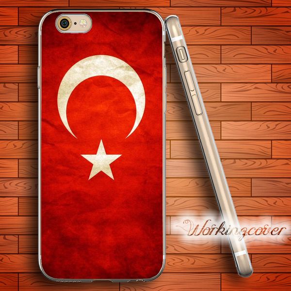

fundas turkey flag soft clear tpu case for iphone 7 6 6s plus 5s se 5 5c 4s 4 case silicone cover