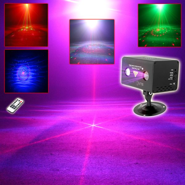 Mini 12 RG Red Green Patterns Proiettore Stage Equipment Light 3W RGB LED Mixing Aurora Effect DJ KTV Show Holiday Illuminazione laser LL-12RG