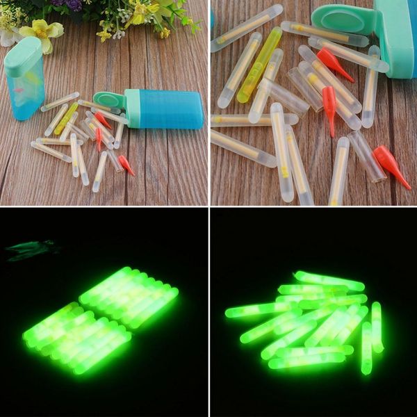 

wholesale- 15pcs mini 4.5x36mm fishing fish fluorescent lightstick light night float rod lights dark glow stick useful ing