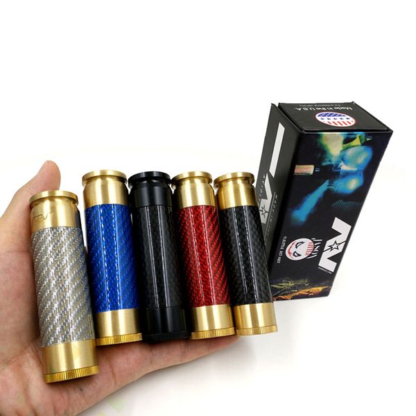 

AV ABLE MOD Carbon Fiber AV Style E Cig Limitless Edition Clone Electronic Cigarette Mechanical Mod Fit 18650 battery DHL Free