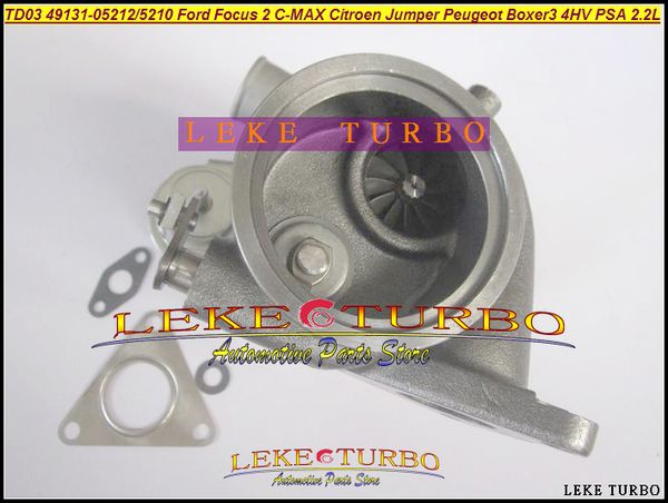 TD03 49131-05212 6U3Q6K682AE Turbo Turbolader Für Ford Für Focus 2 C-MAX Für Citroen Jumper Peugeot Boxer 3 4HV PSA 2,2 L HDI