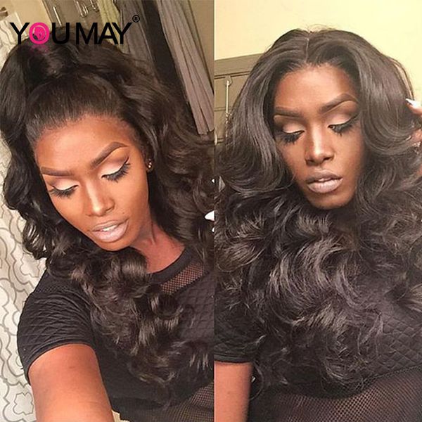 Thick 180density Body Wave Long Black Hair African American