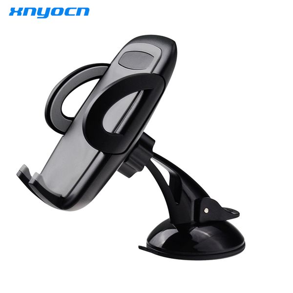 

xnyocn car mobile phone holder for iphone 6s plus 5s for samsung galaxy note 4 s6 edge s5 adjustable 360 rotate support 6.0 inch