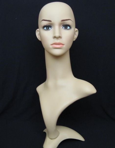 

оптовая парик дисплей женский женщина манекен стенд, волосы парик головной убор, манекен головы для продажи дисплей, манекен мужской, m00491, Black