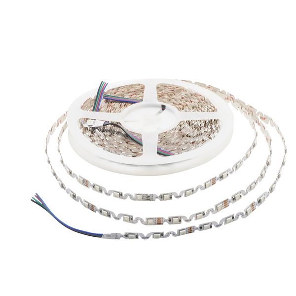 RGB LED Strip Light 5050 SMD 8mm PCB S Shape flessibile flessibile a strisce LED Nastro per retroilluminazione Channel Letters Pubblicità Light