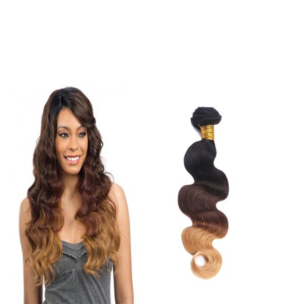 Best Quality Ombre Hair Extensions 7a Three Tone 1b 27