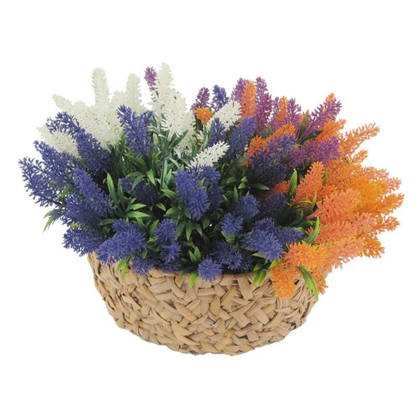 Acheter Fleurs Artificielles Bouquet De Lavande Avec 4 Couleurs Fleurs Arrangements De Mariée Maison Diy Table Fleurs Jardin Bureau De Mariage Décor