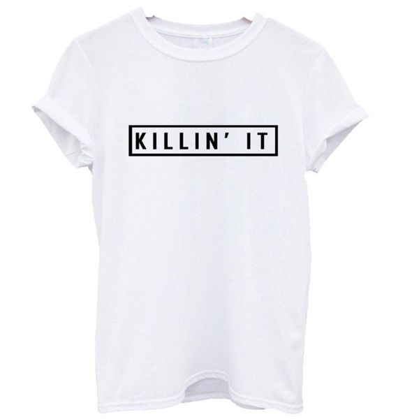 

wholesale- 2016 casual femme poleras short sleeve tee shirt camisas femininas word print ropa mujer tumblr female vetement women t-shirts, White