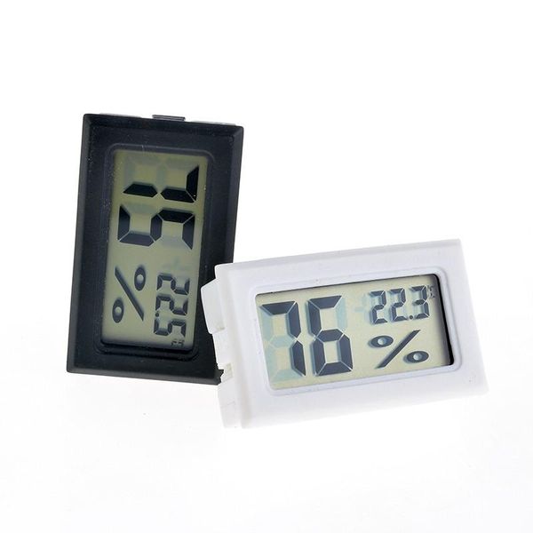 2020 Yeni Siyah / Beyaz FY-11 Mini Dijital LCD Çevre Termometre Higrometre Nem Sıcaklık Ölçer Oda Buzdolabı Icebox