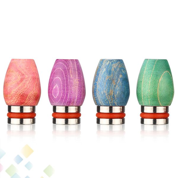 

510 Stable Wood Drip Tips Wide Bore Drip Tip Stainless Steel and Stable Wood Material Mouthpiece fit 510 Tank DHL Free