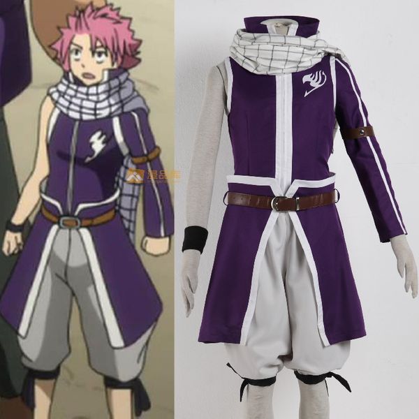 

fairy tail natsu dragneel cosplay costume 2nd version, Black