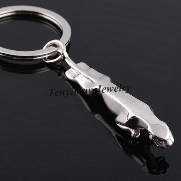 

alloy leopard keychain fashion vehicle keyring for promotion 20pcs/lot, Silver