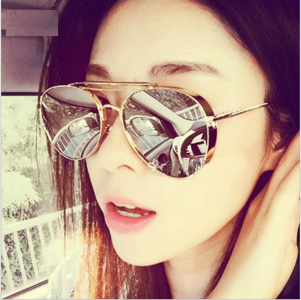

ms man new gm2017 sunglasses with thick glasses chao fan bingbing with d brand sunglass, White;black